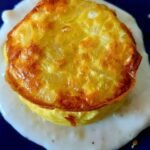 Sformatino alle cipolle con crema di parmigiano