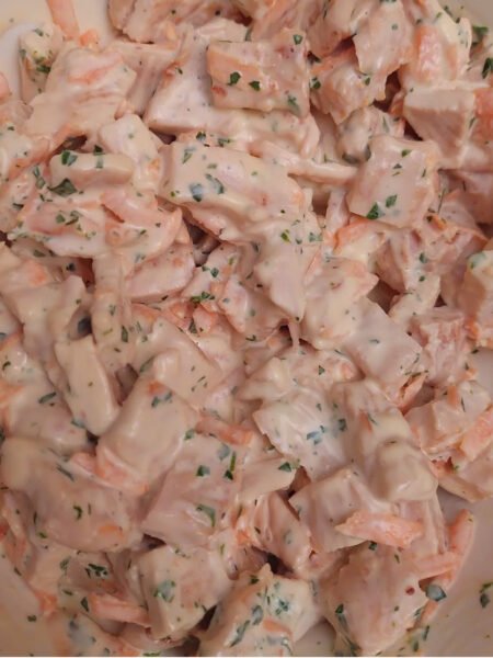 Insalata di tacchino-piatto freddo perfetto per l'estate