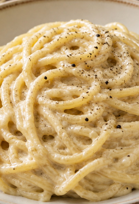 cacio e pepe cremosa