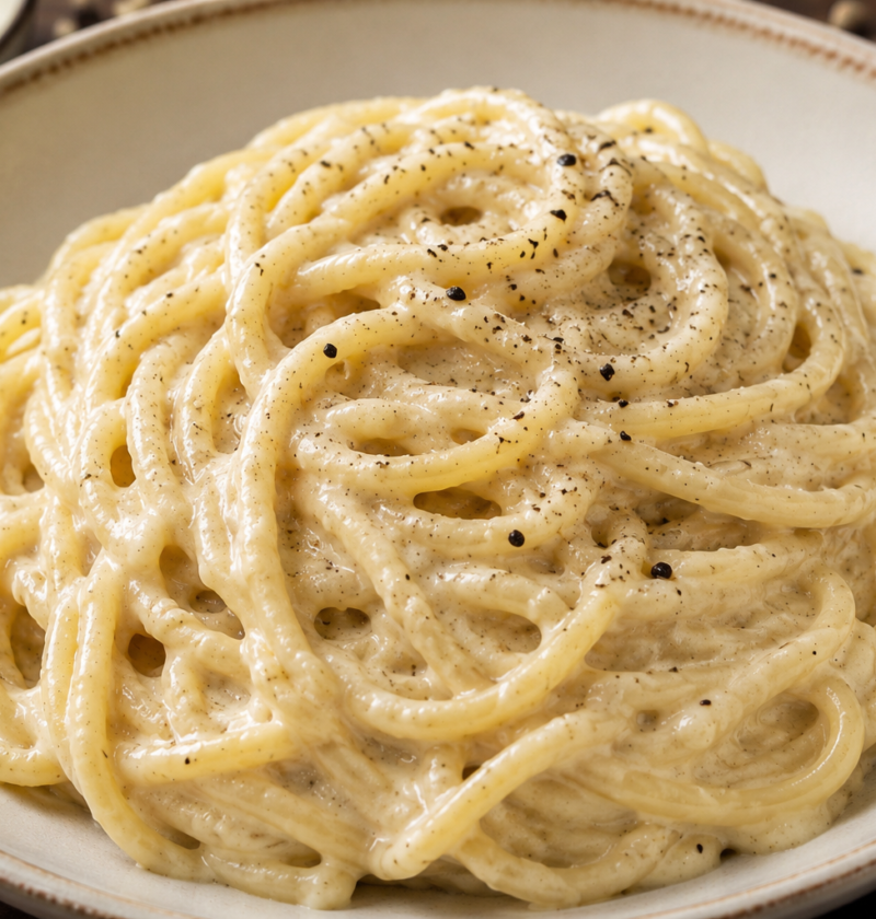 cacio e pepe cremosa